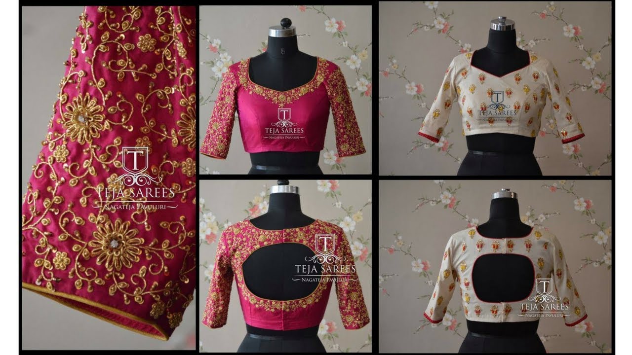 Latest Designer Blouse Designs For Silk & Fancy Sarees/Lehenga ...