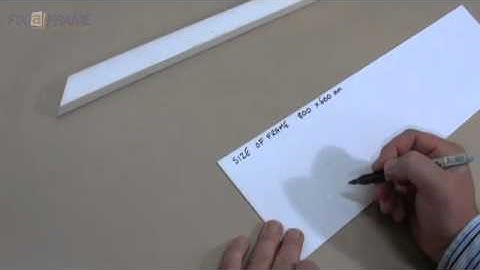 Measure Picture Frame Length of Framing Material to Buy