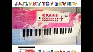 FIRST ACT DISCOVERY ELECTRONIC KEYBOARD JASLYN TV TOY REVIEW