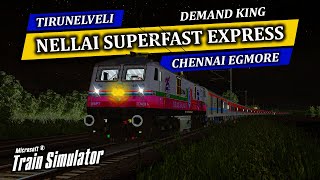 🔴LIVE | PART - 3 | 12632 NELLAI SUPERFAST EXPRESS IN MSTS LOCO PILOT DUTY IN TRAIN SIMULATOR  #msts