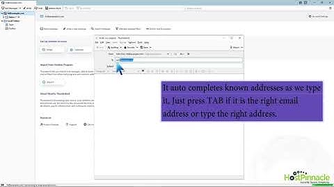 How to send email using Mozilla Thunderbird   HostPinnacle