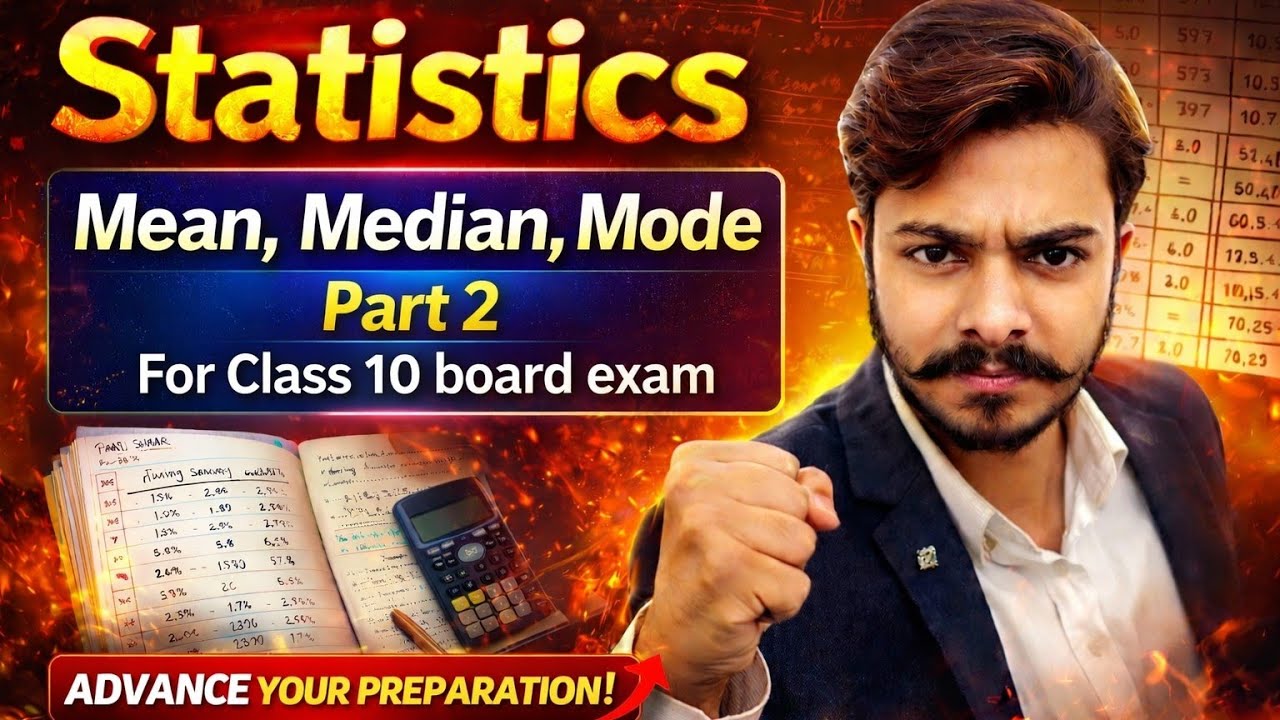 Statistics (part 2) for class 10 (Mean Median and Mode) #maths#math  #boardexam #class10 #statistics