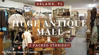 Huge Antique Mall Shop With Me!! @ Marketplace At Rivertown in Deland, Florida