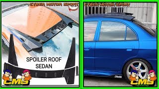 wing spoiler mobil universal. sayap mobil slim. wing mobil universal. spoiler  wing bahan berkualitas. winglet mobil universal