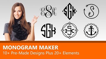 Monogram Maker Tutorial (10+ Pre-Made Designs Plus 20+ Elements)