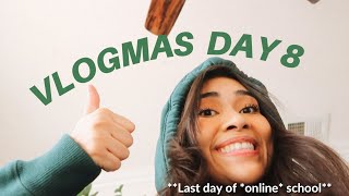 vlogmas day 8: last day of *online* school📓, drive with me + quick trip to target 🌙