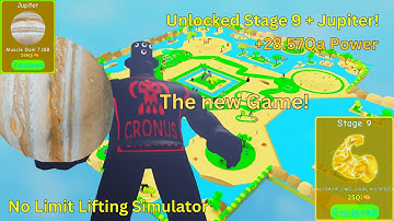 Unlocking all the Way to Stage 9 + Jupiter in No Limit Lifting Simulator!