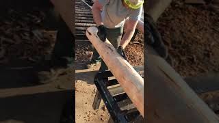 Fence post mill running some quality wood