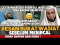 PESAN WASIAT TERAKHIR SYEKH ALI JABER SEBELUM MENINGGAL DAN CERITA MASA LALU