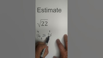 Estimate the Square Root of 22 #math