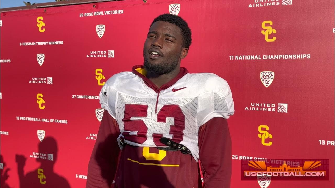 Alabama transfer linebacker Shane Lee halfway through USC spring football -  YouTube