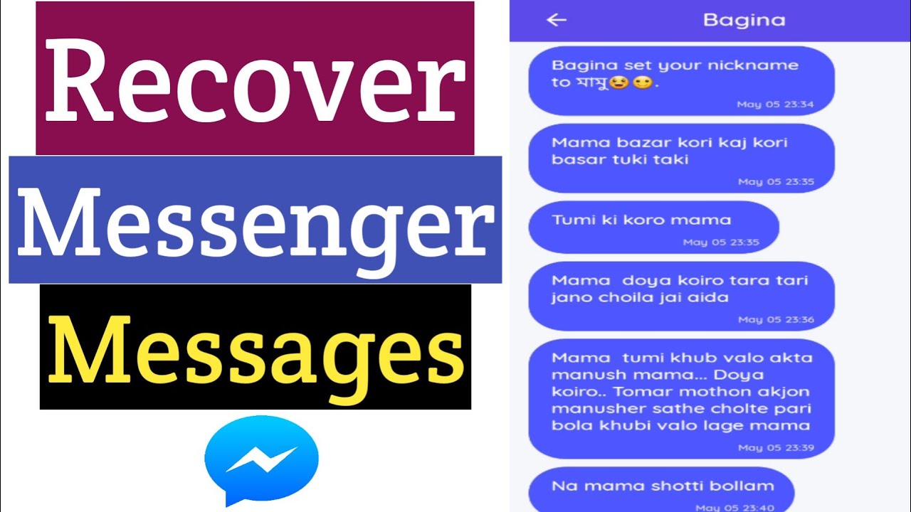 recover deleted messenger messages