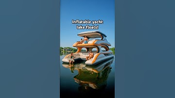 These inflatable yacht lake floats look awesome! 👏👏