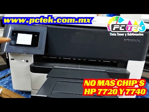 Liberacion de impresora Hp Officejet pro 8210 8710 8720 7740 7720 9010 y hp  9020 imprime sin limites - YouTube