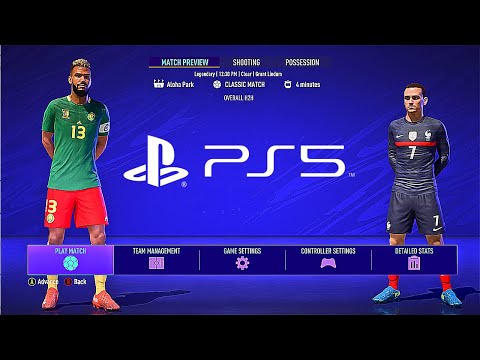 FIFA 21 PS5 FRANCE - CAMEROON | MOD Ultimate Difficulty Career Mode HDR Next Gen