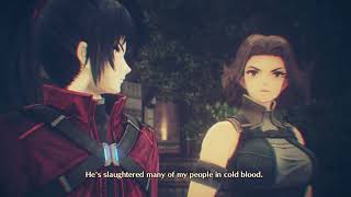 Xenoblade Chronicles 3 - Chapter 5 Swordmarch: Talk to Residential Guard: Noah and Monica Cutscene screenshot 5
