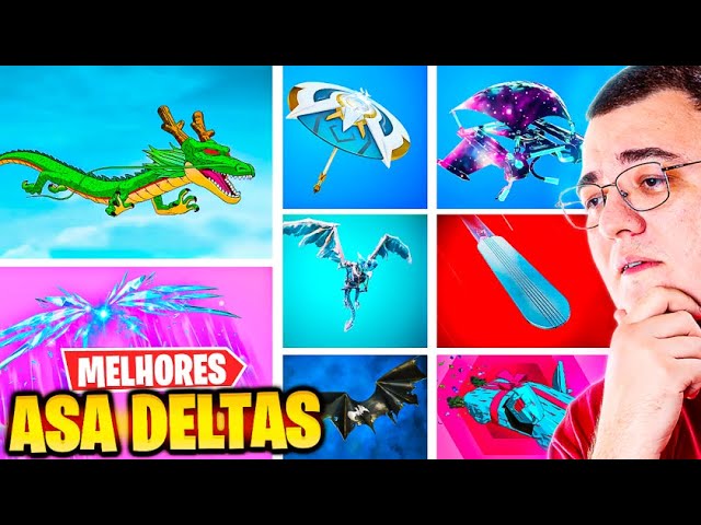 MOSTRANDO A CONTA MAIS RARA DO BRASIL! TODAS AS SKINS, PICARETAS,  ASA-DELTAS E DANÇAS! (Fortnite) 