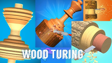 Perfect Slice of Wood Turing Game🛑 New 3D Game 🎮 #woodturning3d