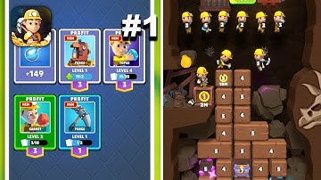 The Miner - Gold Game - New Release - Hyper Hybrid Casual - Gameplay Walkthrough (iOS & Android)