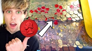 Putting MARKED COINS in a Coin Pusher - Can I Win Them Back?