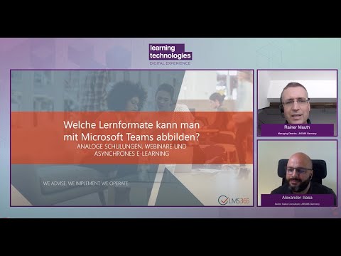 Analoge Schulungen, Webinare und  E-Learning: Welche Lernformate kann man mit Teams abbilden?