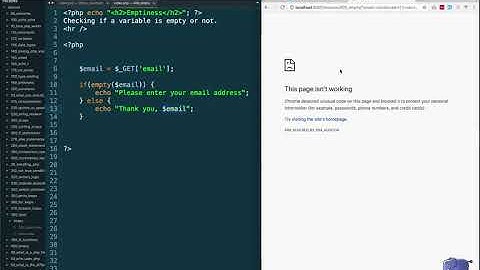 41 Checking If Variable Is Empty