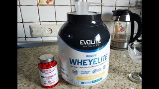 WheyElite protein PureLine EVOLITE Nutrition распаковка (RU)