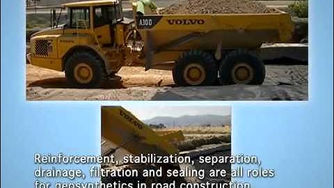 Geotextile & geotechnical fabrics - Road Construction reinforcement