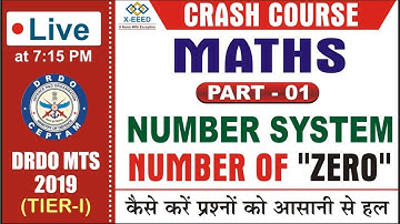 DRDO MTS - Crash Course - Maths Class - 8 (Number System Part-8 )By Vivek Pandey Sir