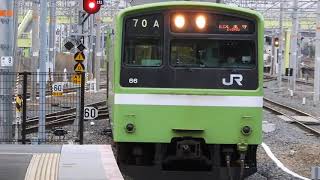 201系　[普通]久宝寺行き　新大阪駅到着④