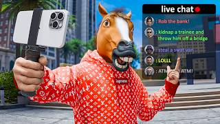 Doing Whatever Crime Chat Tells Me To Do In GTA 5 RP