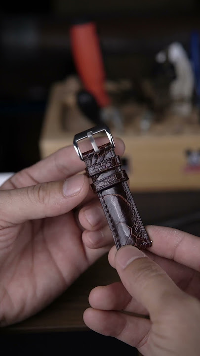 $50 for a Handmade Ostrich Leather Strap -Seriously?  #leathercraft  #handmade #ostrichleather