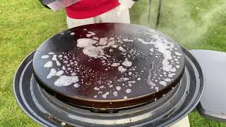 Cleaning and seasoning the Cuisinart 360º Griddle Cooking Center