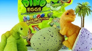 HUEVOS DE DINOSAURIO QUE CRECEN DENTRO DEL AGUA//JUGUETES BLANDITOS DE  DINOSAURIOS - YouTube