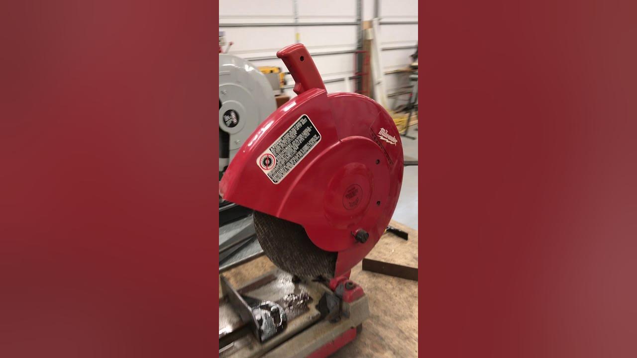 Dry cut metal chop saw versus Abrasive blade chop saw YouTube