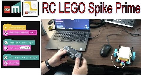 Control a LEGO Spike Prime with a PS4 Controller using a Windows Laptop