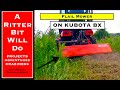 FLAIL MOWING WITH KUBOTA BX23S (first time testing out new flail mower)