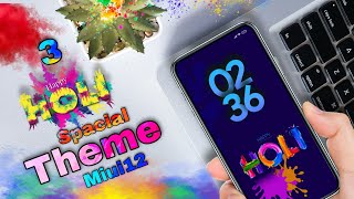 Holi Special Xiaomi MIUI 12 Themes | 3 Best Xiaomi Themes 2022 | Themes For Poco Xiaomi Redmi Device screenshot 3