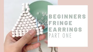 Beginners Brick Stitch Beading Tutorial for Fringe Earrings | Part One