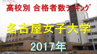 名古屋女子大学 高校別合格者数ランキング 2017年【グラフでわかる】