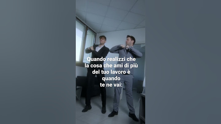 Quando realizzi che la cosa che ami di più del tuo lavoro è quando te ne vai: