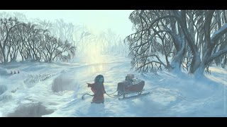 The sleigh trip - Christmas card in MyPaint and GIMP screenshot 2