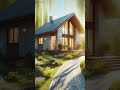 Sunlit Haven: Modern Cottage Surrounded by Blooming Gardens