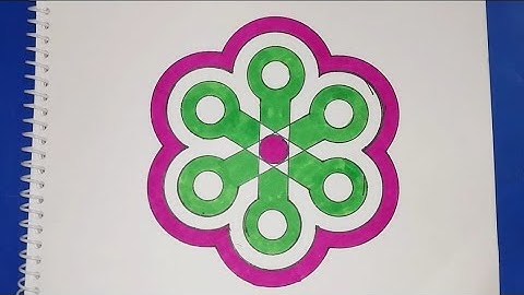 Simple Geometric Pattern Drawing With Circle Step By Step🙏🚀