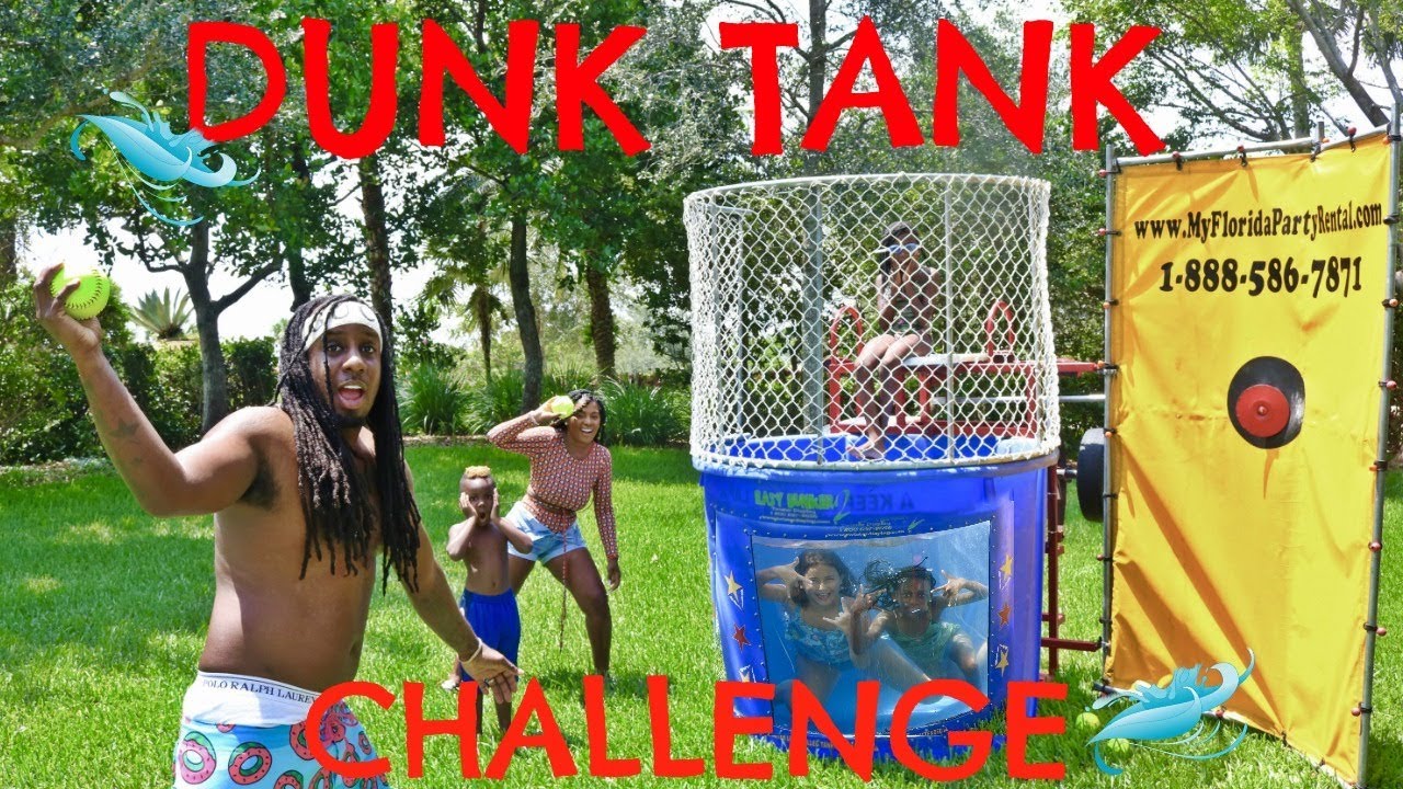 vlogs in spanish FAMILY DUNK TANK CHALLENGE!!!