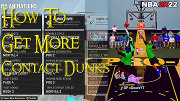 BEST DUNK ANIMATIONS/BADGES FOR CONTACT DUNKS W/ NO CONTACT DUNK ANIMATIONS !