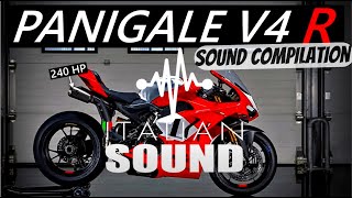 Ducati Panigale V4 2023 Exhaust Sound Compilation🇮🇹