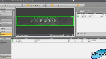 IDPLUS Srl  |  Cognex In-Sight 2000 Vision Sensor Plus demo OCR