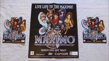 Retro Video Game Promo Collection (PART 33) - Maximo Ghosts to Glory Poster (Capcom,PS2)