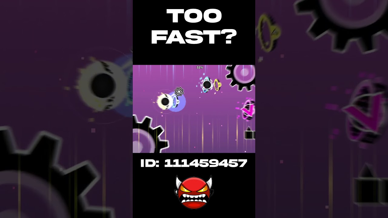 KEEP UP FAST in Geometry Dash..  #shorts